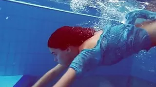 Marusia underwater mermaid hot redhead