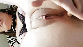 Hot girl fingers her asshole