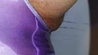 Fat hairy ex bitch piss her pantie