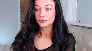 Oozing Hot Brunette Dildos Her Pussy