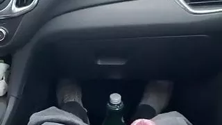 wanking him during i drove my car