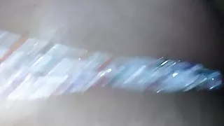 Preparing her big ass for my cock