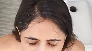 I am Enjoying Pissing Into My Desi Indian Slut Mouth-HD