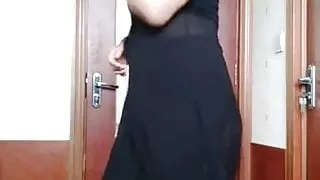 Mature woman dancing