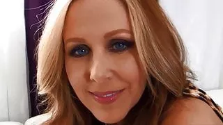 Mega Hot Milf Julia Ann Slobbers On, Sucks & Milks Cock POV!