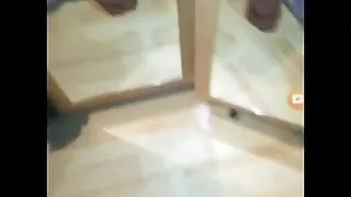 Girlfriend latex blowjob dildo