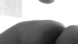 Big fat huge thick booty riding dildo