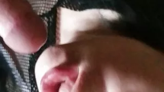 Milf blowjob with facial and swallows