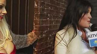 Hard Rough Hardcore Group Sex of a TV Presenter & her BFF