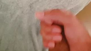 Cumming in the bathroom