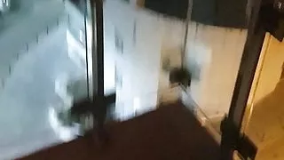 Balkon, BDSM, Schwuler Sex, Hotel, Sex im Freien