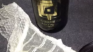 Cum on shoes and vaginal beer