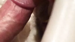 Fucking a cock and a dildo