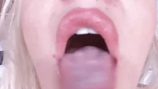 Hot Busty Blonde Makes Love to Her Dildo