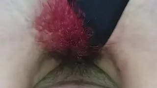 hairy dual tone pussy riding