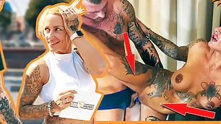 Fitness Freak Sandy fucked in tight cunt! WOLF WAGNER