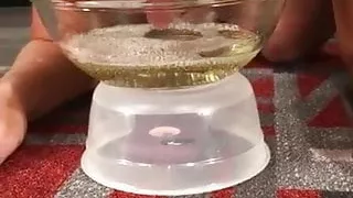 Drinking Piss from Bowl