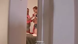 Lad seduces playful rommamates into making sex