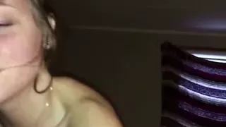 Amateur sucks and rides dick