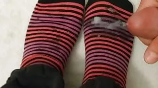 Cum on socks