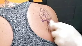 My friend was tattooed queen of spades, to get BBC #03