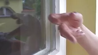 Old granny spreads legs for hunky neighbour