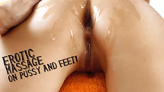 Pov Pussy - Big Ass Massage - Real Orgasm - Oil