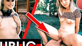 TEEN Babe Lily PICKED UP & FUCKED in the woods! Dates66.com