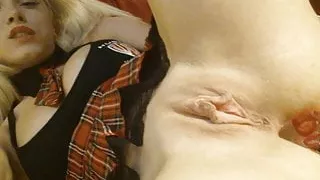 Hot Romanian blonde has good tasting lollypop fun