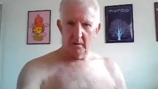 Opa-Show vor der Webcam