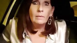 Milf has a quick play in the car