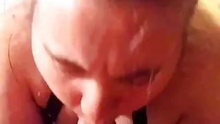 Blowing my small dick