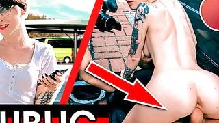 Funky Nerd Lou Nesbit Fucked in Parking Lot! Dates66.com