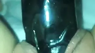 Meine Feuchte Fotze mit dem Dildo befriedigt