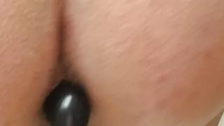 Trying butt plug for first time