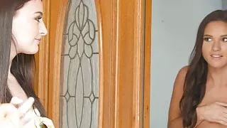 18yo Babysitter And her Hot BFF Having lesbian sex