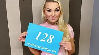 Blonde sex bomb in porn action