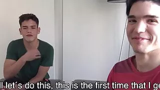 Latino-Twinks haben ihre erste intime schwule Sex-Session