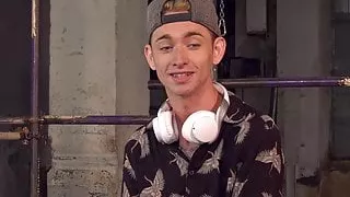 Skinny young gay Jacob Daniels bound and used by horny dom