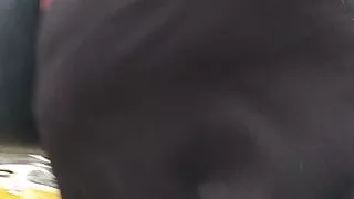 Latina ass shaking in dress