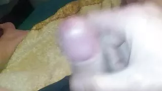 small cook is splashing properly with his semen