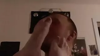 Kissing her feet while fucking her pussy part 1