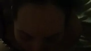 Hot bitch sucking cock