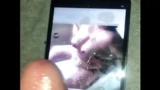 Wife getting a long cum tribute