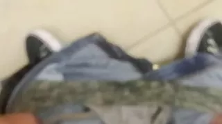 giving a sample at the hospital