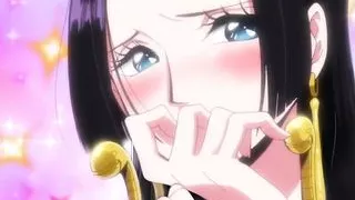 ONE PIECE edited ecchi moment from anime naked Boa Hancock