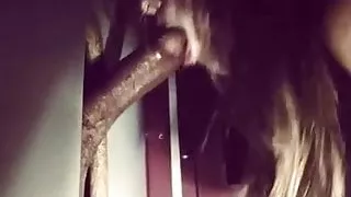 Gloryhole Slut Gags on BBC