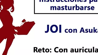 JOI EN ESPANOL. Akane te ordena como debes masturbarte.