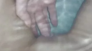 Milf slut gets finger fucked in bathtub!