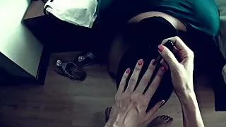 Mistress uses Slave to polish her Nails (POV) - Mistress Kym